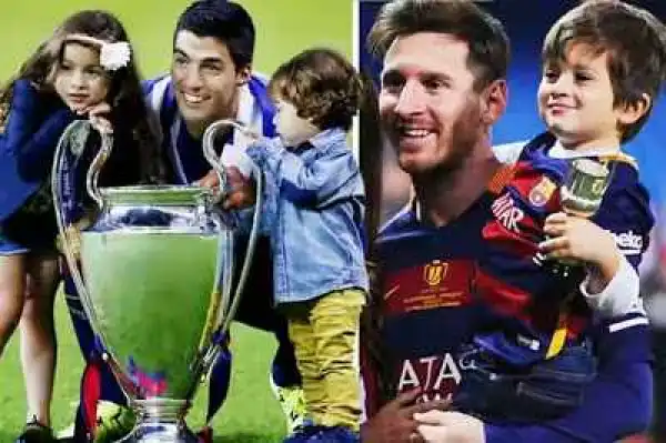 Lionel Messi, Luis Suarez and  Gerard Pique’s Children Join  Barcelona’s Footballing School
